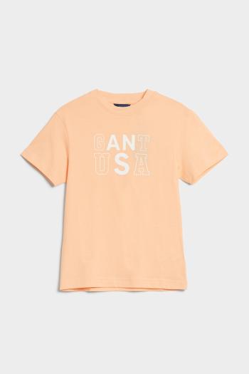 TRIČKO GANT OVERSIZED GANT USA T-SHIRT APRICOT CREAM