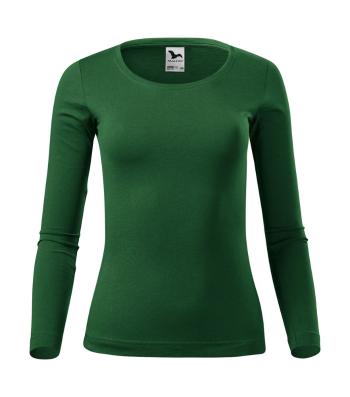 MALFINI Dámské tričko s dlouhým rukávem Fit-T Long Sleeve - Lahvově zelená | M