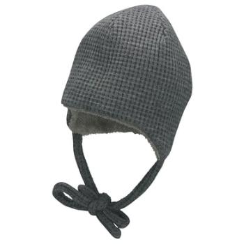 Sterntaler Čepice Beanie Waffle Look Smoke Grey