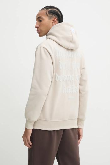 Mikina Sixth June pánska, béžová farba, s kapucňou, jednofarebná, 25338