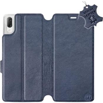 Flip pouzdro na mobil Sony Xperia L3 - Modré - kožené -   Blue Leather (5903226816217)