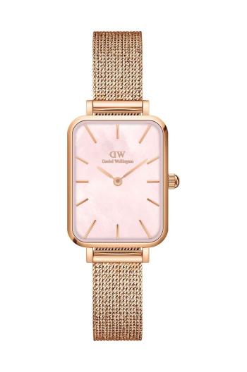 Hodinky Daniel Wellington Quadro 20x26 růžová barva