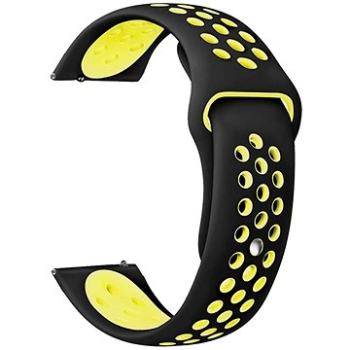 Eternico Sporty Universal Quick Release 22mm Vibrant Yellow and Black     (AET-U22SP-YeBl)