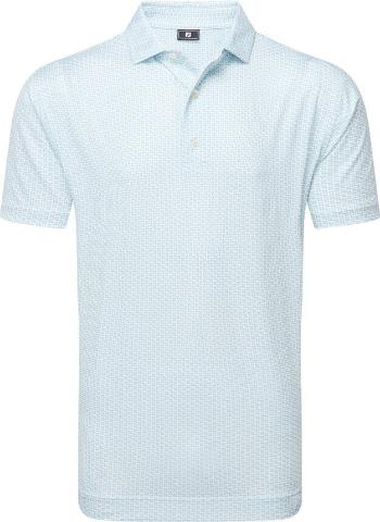 Footjoy Houndstooth Geo Lisle Mens White XL Polo košile