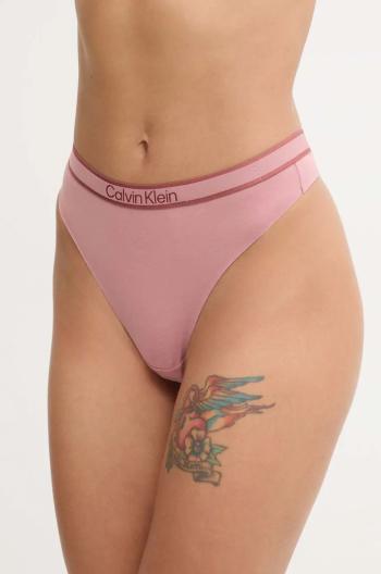 Tanga Calvin Klein Underwear růžová barva, 000QF7954E