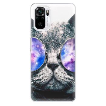 Odolné silikonové pouzdro iSaprio - Galaxy Cat - Xiaomi Redmi Note 10 / Note 10S