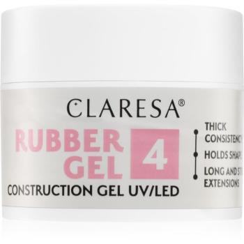 Claresa Rubber Gel Construction Gel UV/LED gelový lak pro prodloužení nehtů odstín 04 12 g