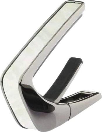 Thalia Shell Collection White Mother of Pearl-Black Chrome Kapodastr pro kytaru