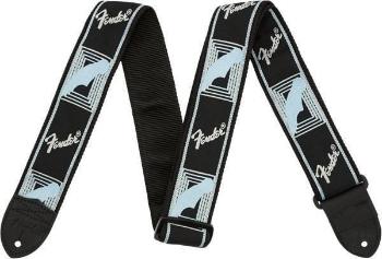 Fender 2'' Monogrammed Kytarový pás Black/Light Grey/Blue