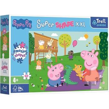 Trefl Puzzle Super Shape XXL Prasátko Pepina: Hraní s bráškou 60 dílků (50011)