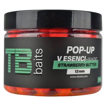 Tb baits plovoucí boilie pop-up strawberry butter + nhdc 65 g-12 mm