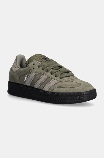 Semišové sneakers boty adidas Originals Samba XLG zelená barva, ID3913