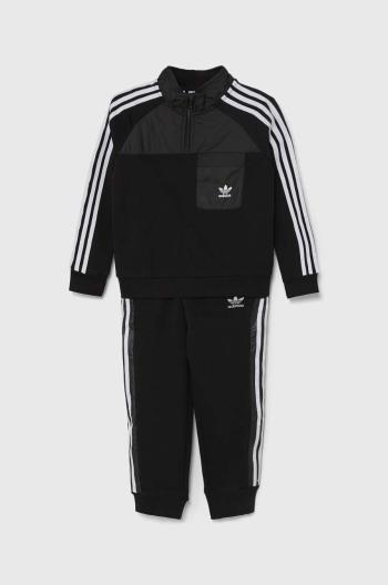 Dětská tepláková souprava adidas Originals CREW SET HZ černá barva, IY4818