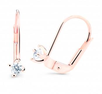 Cutie Jewellery Visací náušnice z růžového zlata Z8014-55-10-X-4