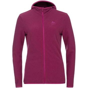 Odlo ROY MID LAYER HOODY Dámská flísová mikina, vínová, velikost