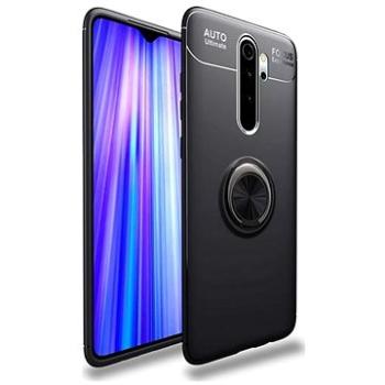 TopQ Xiaomi Redmi 9 silikon černý s černým prstenem 52733 (Sun-52733)