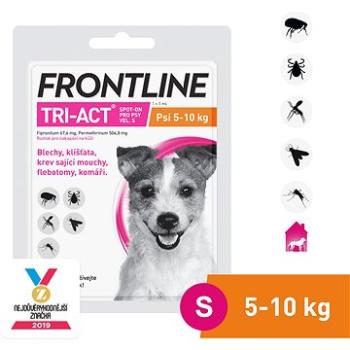 Frontline Tri-act spot-on pro psy S (5 - 10 kg) 1 × 1 ml (3661103047988)