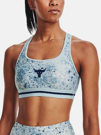 Under Armour UA Project Rock Bra Printed Sportovní podprsenka Modrá