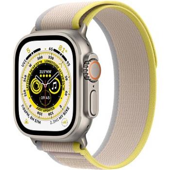 Apple Watch Ultra 49mm titanové pouzdro se žluto-béžovým trailovým tahem - M/L (MQFU3CS/A)