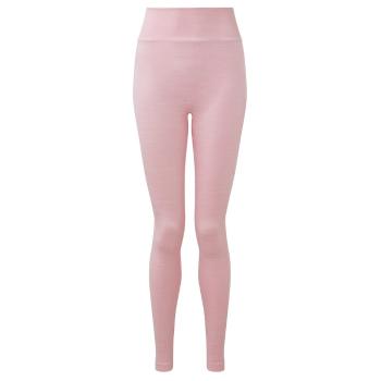 TriDri® Dámské bezešvé legíny 3D Fit - Světle růžový melír | XL