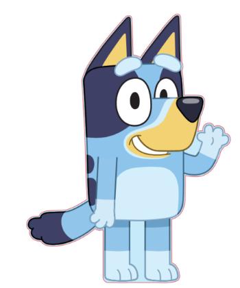 Formapárna Bluey 33 x 25 cm