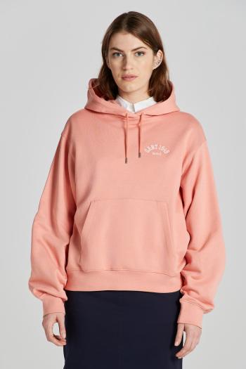 MIKINA GANT ARCH HOODIE PEACHY PINK