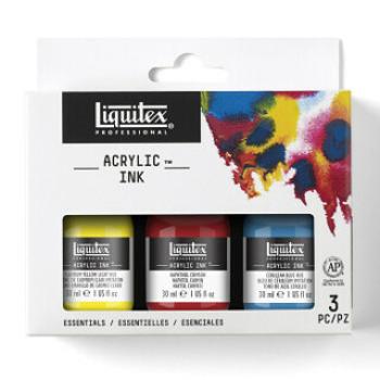 Sada akrylových inkoustů Liquitex 3ks