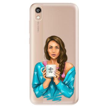 Odolné silikonové pouzdro iSaprio - Coffe Now - Brunette - Huawei Honor 8S