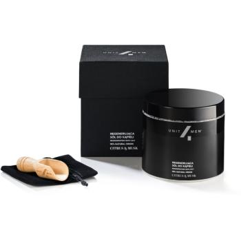 Unit4Men Bath Set Citrus & Musk koupelová sůl s regeneračním účinkem 700 g