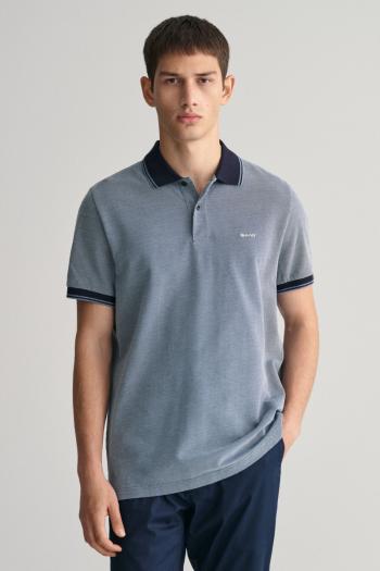 POLOKOŠILE GANT 4-COL OXFORD SS PIQUE DUSTY BLUE SEA