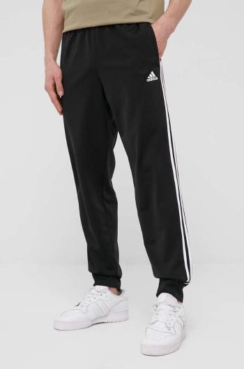 Kalhoty adidas pánské, černá barva, s aplikací, H46105