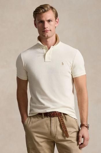 Bavlněné polo tričko Polo Ralph Lauren modrá barva, 710536856