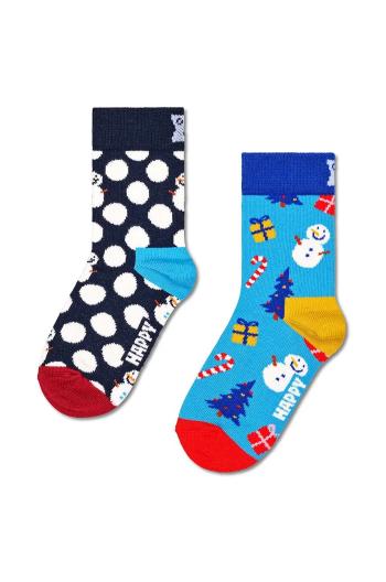 Dětské ponožky Happy Socks Kids 2-Pack Big Dot Socks 2-pack tmavomodrá barva, P001695