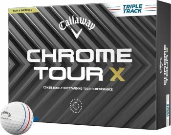 Callaway Chrome Tour X White Triple Track Golfové míčky