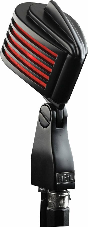 Heil Sound The Fin Black Body Red LED Retro mikrofon