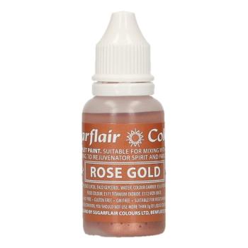 Jedlá tekutá barva Rose Gold - 14 ml - Sugarflair Colours