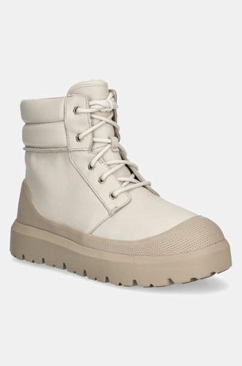 Kožené trapery UGG Neumel High Weather Hybrid pánské, béžová barva, 1158208-BHTP