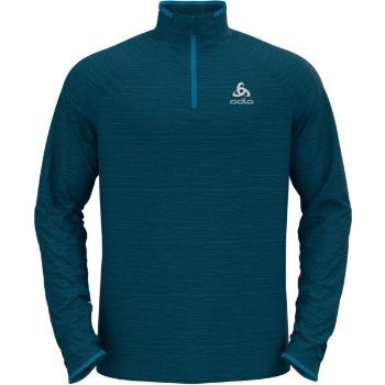 Odlo MIDLAYER 1/2 ZIP RUN EASY WARM Mikina s  1/2 zipem, modrá, velikost