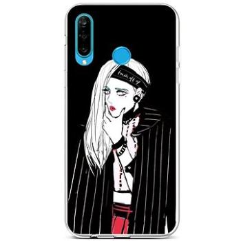 TopQ Huawei P30 Lite silikon Dark Girl 44737 (Sun-44737)