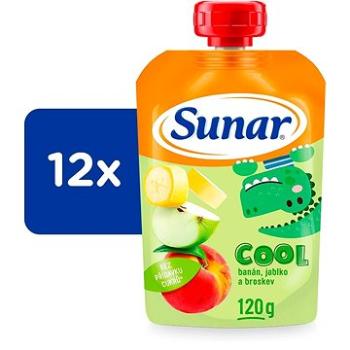 Sunar Cool ovocná kapsička broskev, banán, jablko 12× 120 g (8592084413408)