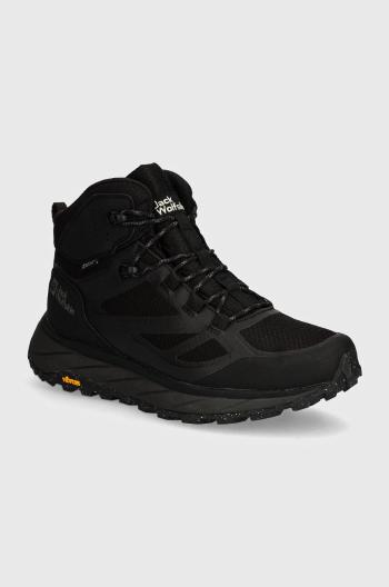 Boty Jack Wolfskin Terraventure Texapore mid pánské, černá barva, zateplené, 4051521