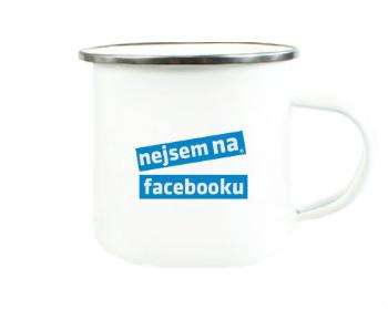 Plechový hrnek Nejsem na Facebooku