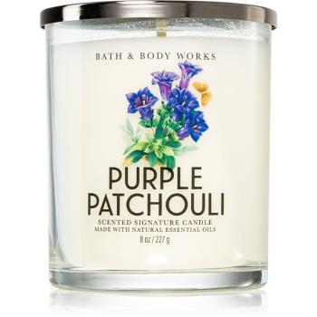 Bath & Body Works Purple Patchouli vonná svíčka 227 g