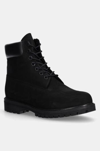 Nubukové boty Timberland Premium 6 Inch černá barva, TB100730011