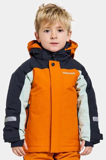 Dětská bunda Didriksons NEPTUN KIDS JKT oranžová barva, 505472