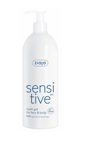 Ziaja Sensitive Krémový mycí gel na obličej a tělo 400 ml