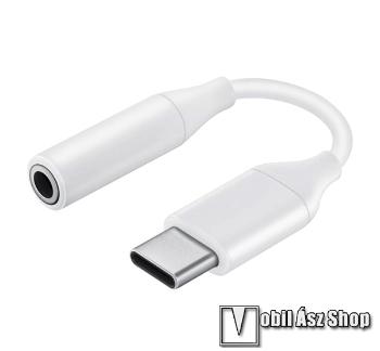 SAMSUNG USB Type-C / 3,5mm Jack audio adapter kábel - DAC chip - FEHÉR - EE-UC10JUWEGWW - GYÁRI