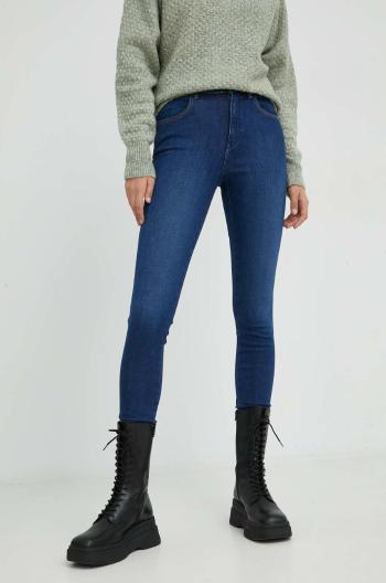 Džíny Wrangler High Rise Skinny Cozy Night dámské, high waist