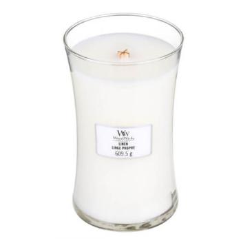 WoodWick Vonná svíčka váza Linen 609,5 g