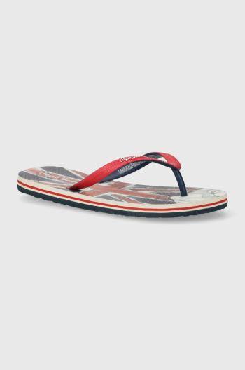 Dětské žabky Pepe Jeans BEACH FLAG červená barva